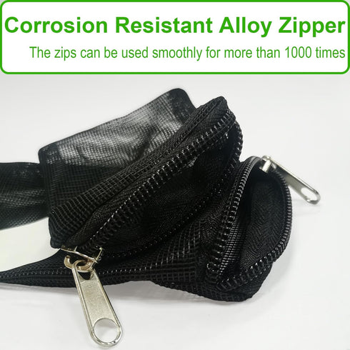 10 Pieces Aquarium Filter Media Bags,Fish Tank Media Mesh Filter Bags with Zipper,Mesh Reusable Bags for Activated Carbon, Ceramic Rings, etc (5.9...