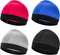 4 Pieces Wave Cap Kid, Children's Satin Wave Cap for Boys and Girls Boo Boo Cap for Men Football Cap Sports Wicking Cap Running Hat Elastic Caps M...