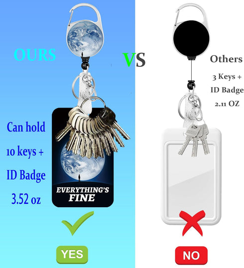 Fun Badge Holder Lanyard Fashion ID Card Holders Detachable Name Tag Clips Cute Funny Nurse Teacher Office Gifts Women Man Badge Holder (Earth)...