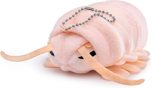 ZHONGXIN MADE Isopod Stuffed Animal Hanging Chain Toy - Realistic Pink Isopod Plush Beetle Bead Chain Hanging, Cute lice Crustaceans Plushie Toys ...