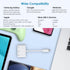 USB C to 3.5mm Headphone Splitter and Charger Adapter for iPhone 15/iPad Pro, 3 in 1 USB C to Dual Earphone Jack with PD Fast Charging Dongle Comp...