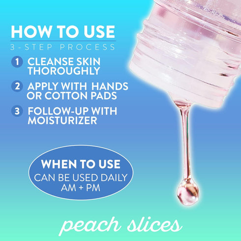 Peach Slices | Snail Rescue Blemish Busting Toner | 95% Snail Mucin | Pore Cleaner | Hydrates & Balances | Korean Skin Care | CICA | Hyaluronic Ac...