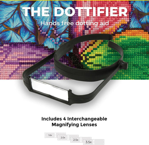 DIAMOND DOTZ ® - Dottifier Magnifier, Magnifying Glasses, Magnifying Glass Diamond Art, Magnifying Glasses for Close Work, Magnifying Eyeglasses, ...