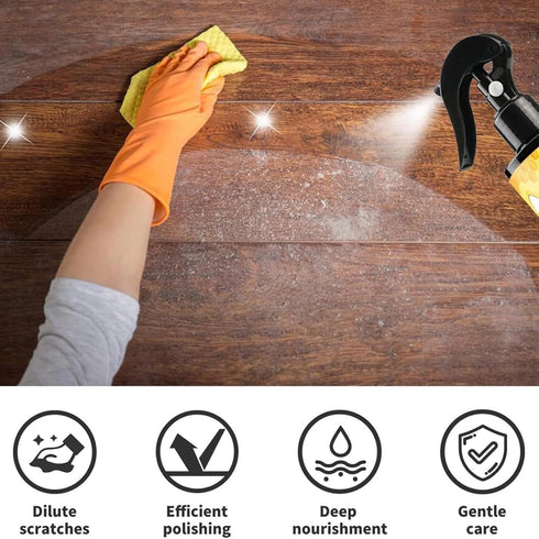 2PCS Natural Beeswax Spray,Beeswax Spray Cleaner,The Original Beeswax Spray Furniture Polish And Cleaner,Beeswax Polish Spray Used to care for liv...