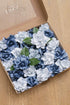 Ling's Moment Flowers 25pcs Fake Gardenia Blue Flowers Artificial Flowers with Stem, Fake Flowers for DIY Wedding Decorations Centerpieces Bouquet...