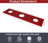 Waterline 3 Hole Escutcheon Deck Repair Plate for Kitchen or Bathroom Faucets - Universal Fit, 12 Inches, 14GA Steel | Sink Cover Baseplate Reinfo...