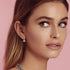 Austrian Crystal Halo Round Drop Leverback Earrings for Women 14K Rose Gold Plated Hypoallergenic Jewelry...