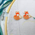 Adorable Orange Fox Cross Stitch Needle Minders for Embroidery, Magnetic Pin Holder - Needlework and Embroidery Accessories (2 PCS)...