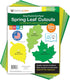 120 Pieces Spring Leaf Paper Cutouts with IDEA GUIDE, 2-Sided US Made Card Stock Punch Out Maple, Oak, and Birch Leaves for Bulletin Boards, Class...