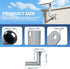 Starlink Mount,Wall Pole Roof Mount Bracket Compatible for Starlink V2, Mounting Kit for Starlink Internet Kit Satellite, Starlink Short Wall Moun...