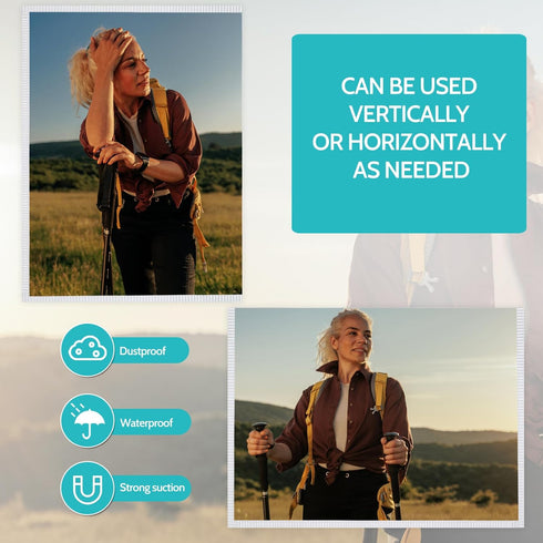 18 Pack Magnetic Picture Frame, Magnetic Photo Frames for Refrigerator 4x6”, Magnetic Frame High Definition Show Photos, Picture Magnets for Refri...