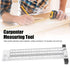 T Type Marking Ruler Hole Ruler Woodworking Marking Scribing Line Ruler Carpenter Line Gauge Measuring Tool (8 inches)...