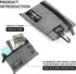 Slim RFID Blocking Zippered Lanyard Wallet - Compact ID Holder & Coin Purse for Men, Women, and Kids - Lightweight Keychain Card Case with 2 Zippe...