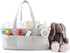 Zsedrut Cotton Baby Diaper Caddy Organizer Canvas Portable Organizer for Changing Table,Car Diaper Caddy (Small Star Gary)...