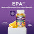 Omega 3 Fish Oil Gummies - Triple Strength Omega 3 Fish Oil Gummy Vitamins with High Absorption EPA & DHA Fatty Acids, Burpless Fish Oil Supplemen...