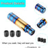 Weighted Manual Shift Knobs Blue, 5 Inch with 3 Threaded Adapters M8 M10 M12 x 1.25, Metal Gear Stick Shift Knob Aluminum Alloy, Universal Car Acc...