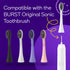 BURST Genuine Replacement Heads for Original Sonic Electric Toothbrush (White/3 Pack) | Ultra Soft Bristles for a Deep Clean | Stain & Plaque Remo...
