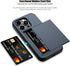 Nvollnoe Compatible with iPhone 15 Pro Case with Card Holder Heavy Duty Protective Dual Layer Shockproof Hidden Card Slot Slim Wallet Phone Cover ...