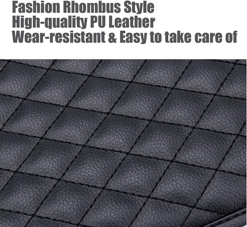 ESKONKE Car Center Console Cover PU Leather Auto Armrest Cover - Scratch Resistant/Wear-Resistant/Waterproof Universal Car Armrest Storage Box Int...