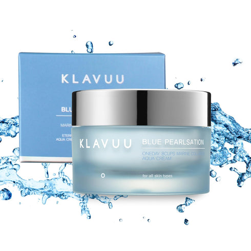 BLUE PEARLSATION ONE DAY 8 CUPS AQUA CREAM–Cooling Effect & Light Weight Texture, Hypoallergenic Soothing & Wrinkle Care Cream with Niacinamide, M...