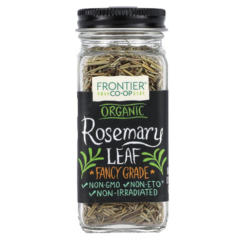 Frontier Co-op Organic Whole Rosemary Leaf, 0.85 Ounce Bottle, Pungent, Herbaceous, Fresh Earthy Taste & Aroma, Kosher...