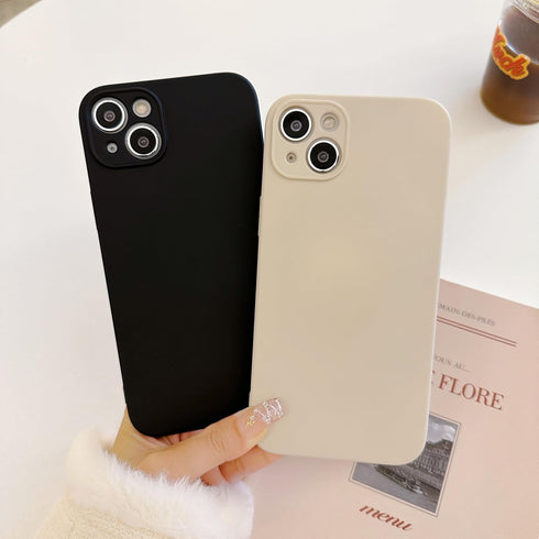 Compatible with iPhone 14 Plus Case Cute Liquid Silicone Phone Case with Soft Anti-Scratch Microfiber Lining Slim Fit Protective Case for Women Me...