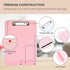 Flybold Pink Clipboard with Storage - Smooth, Sturdy and Durable Clipboard - Versatile Storage Space - Unique Design, Safe and Easy to Use - 13.3x...