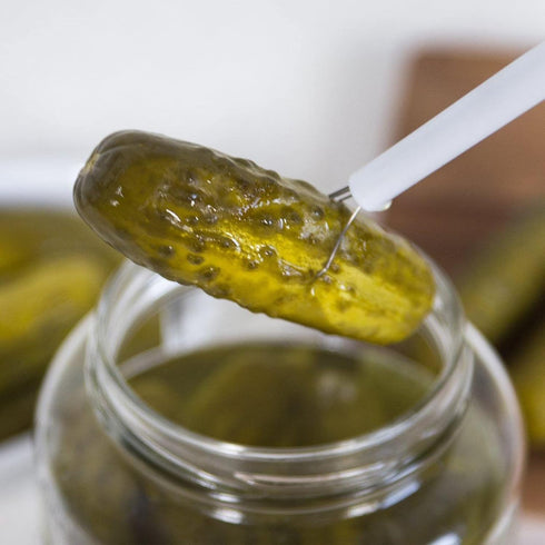 Deluxe Pickle Pincher, Set of 2, Pickle Picker Stainless Steel and Plastic - Olive Pepper Grabber...