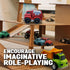 Zing Plantastic City Vehicles - Double Pack (Small Size) - Police Car and Ladder Truck - Made from 40% Wheat Straw Material – Pretend Play Toy for...