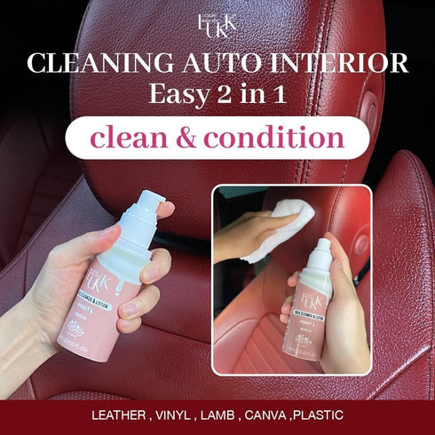2 in 1 Leather Cleaner & Conditioner premium bag care with Cleaning Towel Nourishes, Polishes Protects Cleans Restores Surfaces for Luxury Bags Pu...