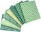 7 Pcs Fat Quarters Fabric Bundles Quilting Fabric Bundle Patchwork for Sewing Quilting and Crafting (Green)...