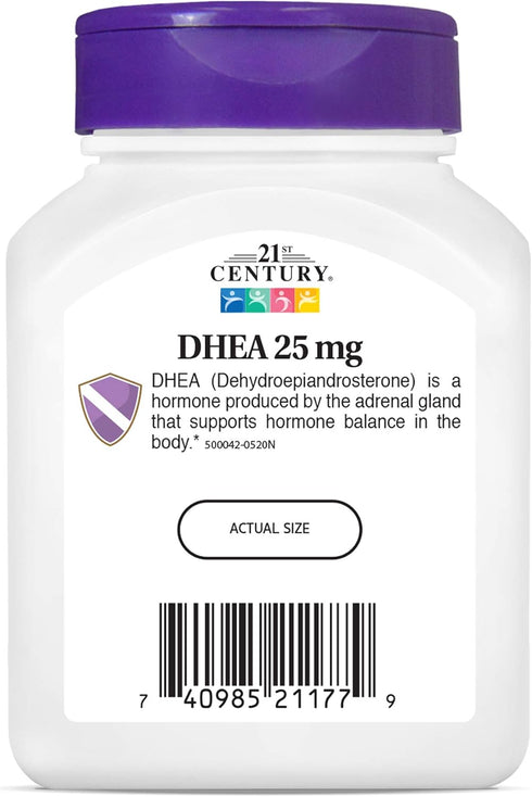 21st Century DHEA 25 mg Capsules, 90 Count...
