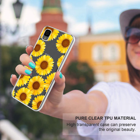 (3 Pack) for TCL 30Z Case, Shock-Absorption Anti-Scratch Crystal Clear Soft TPU Bumper Protective Phone Case Cover for Alcatel TCL 30Z 30 Z 4G LTE...