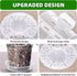TRUEDAYS 6 Pack Orchid Pot with Saucers Garden Pot 5 Inch Clear Plastic Plant Pots with Drainage Holes for Indoor Outdoor Plants...