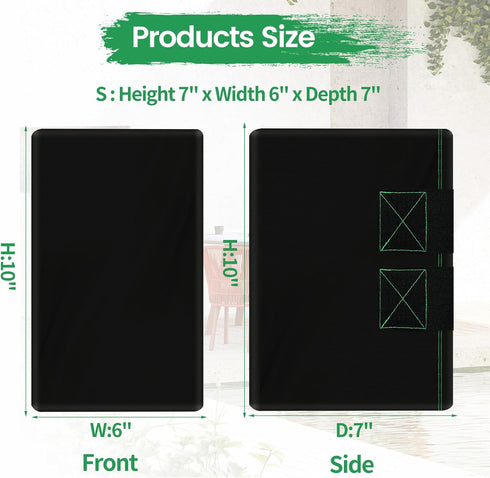 2 PCS Outdoor Speaker Cover, Wall Mounted Speaker Cover Weatherproof Waterproof UV Resistant and Dustproof 600D Oxford Cloth, Black(H 10" x W 6X D...