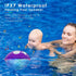 Floating Pool Speakers with Colorful Lights, Bluetooth Wireless Pool Speaker Floatable IPX7 Waterproof, Built-in Mic,Crystal Clear Sound Pool Spea...