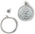 25 Cent/USA Quarter Coin Holder Bezel ~ for Charm, Necklace, Pendant, Display...