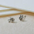 Boma Jewelry Sterling Silver Peace Sign Hand Stud Earrings...