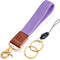 Stretchy Wristlet Keychain,Braided Cute Wrist Lanyards for Keys, Key Chain Holder for Women Men, Wrist Strap Keychain for Car Keys Phone Camera Wa...