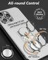 Anti-Theft Phone Ring Slidable Holder with Assist Spring & Lanyard & Tether for Travel & One-Handed Operation & Magnetic Car Mount and Relief Anxi...