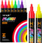 Liquid Chalk Markers Erasable - 8 Vibrant Chalkboard Markers for Chalkboards, Windows, Glass, Signs, Dust Free Chalk Pens for Kids & Adults - 4.5m...