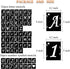 Alphabet Letter Stencils 4 inch, 68 Pcs Reusable Plastic Letter Number Symbol Stencil, Interlocking Template Kit for Painting on Wood, Wall, Fabri...