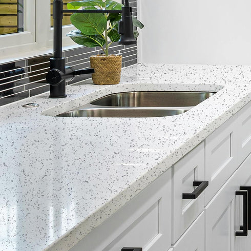 LONGYONG Contact Paper Peel and Stick Countertops Removable Wallpaper Adhesive Granite Contact Paper Kitchen Countertop Peel and Stick Wallpaper f...