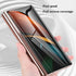 (2 SET=4 PCS) Front Full Covered Black Tempered Glass Back Camera Black Compatible with Galaxy Z Fold 2, Camera Glass Cover Lens Screen Protector ...