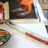 Outset QB22 Locking Stainless Steel Grill Tongs Extra Long 22", Rosewood Handles...