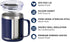 SUNWILL Insulated Coffee Mug with Lid, Travel Tumbler with Handle, 14oz Stainless Steel Cup for Camping, Office, Home, Powder Coated Navy Blue...