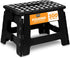 Utopia Home Folding Step Stool - (Pack of 1) Foot Stool with 9 Inch Height - Holds Up to 300 lbs - Lightweight Plastic Foldable Step Stool for Kit...