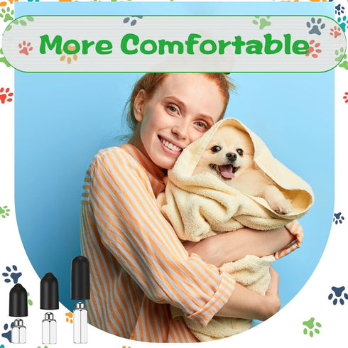 36 Pieces Column Rubber Sleeve Safe Prong Collar Cover Contact Points Replacement Part for Pet Dog Training Collars...