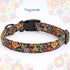 Faygarsle Floral Dog Collar for Girls and Female Dogs Soft and Fancy Pet Collar with Flower Design Ideal Black Dog Collar for Small Medium Large D...