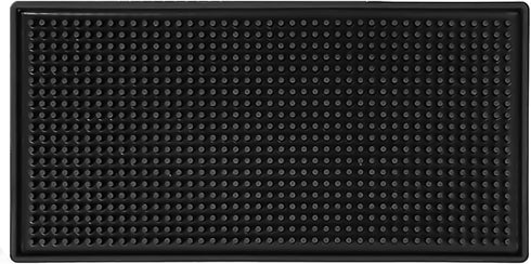Black Bar Mat (12x6 Inches) (Pack of 1) | Drying, Durable, and Stylish Spill Mats for Bars, Restaurants, Coffee Shops, Bar Mats for Countertop and...